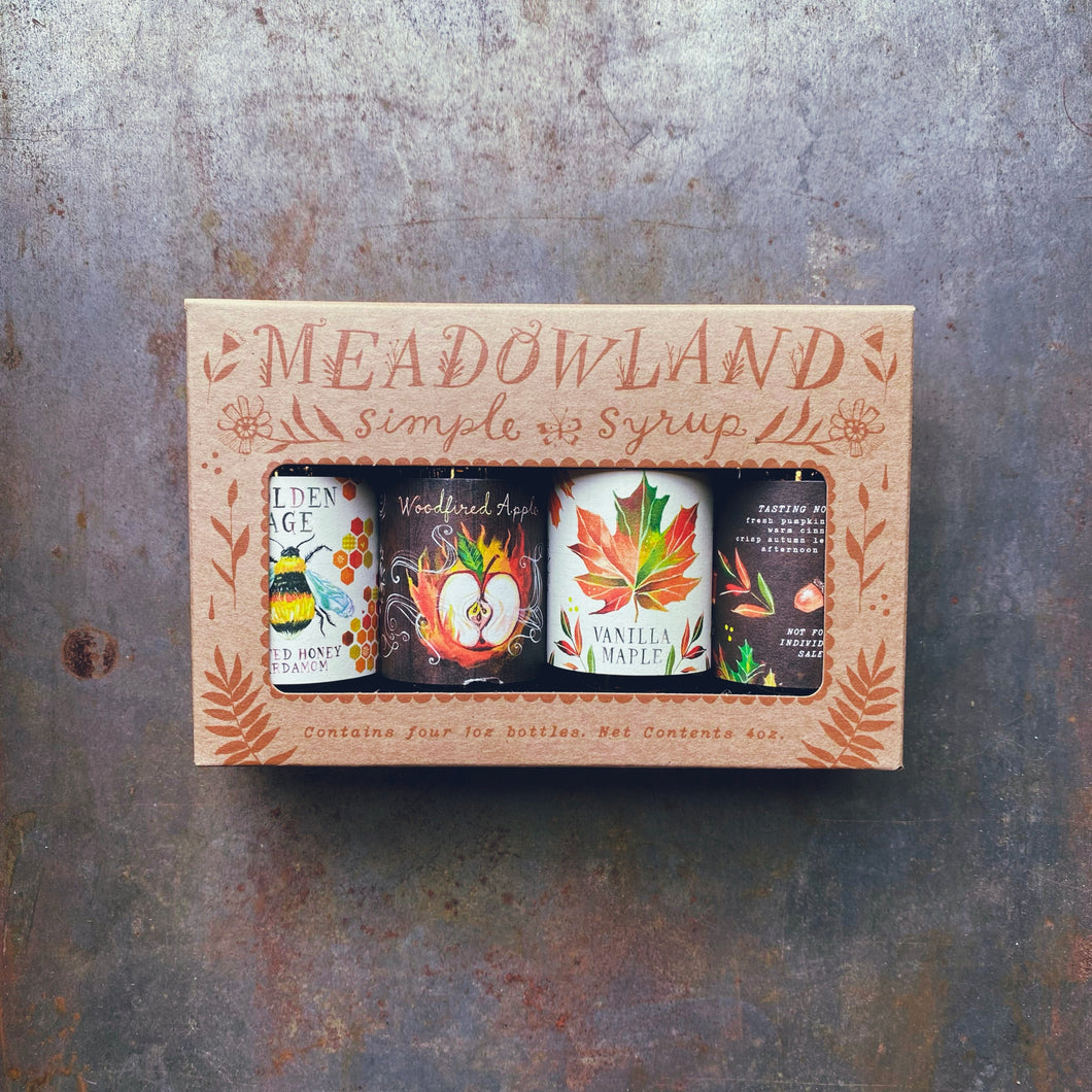 Meadowland Simple Syrup Sampler Autumn Sun