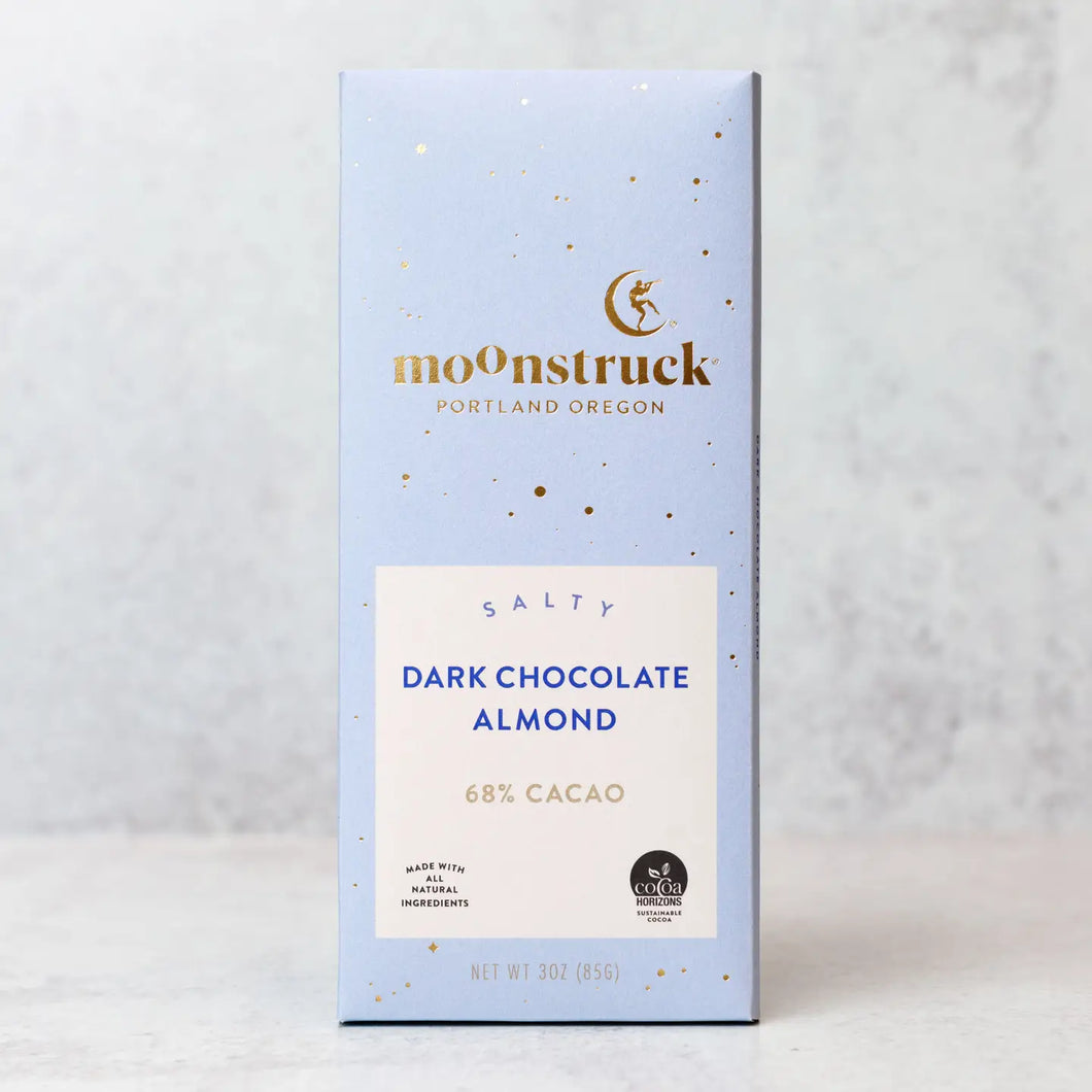 Moonstruck Salty Dark Sea Salt Almond Bar