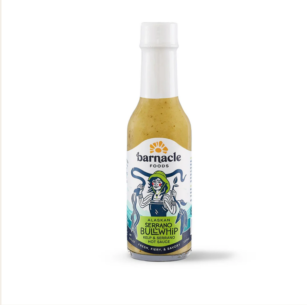 Barnacle Foods Serrano Bullwhip Hot Sauce